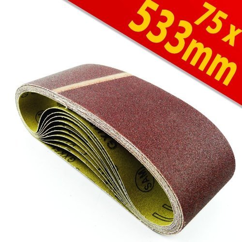 ᐅ Schleifbänder Schleifband Bandschleifer 75x533mm 10Stck K 80